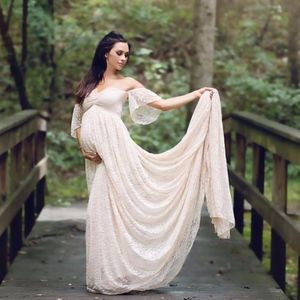 Julianna blush maternity dress
